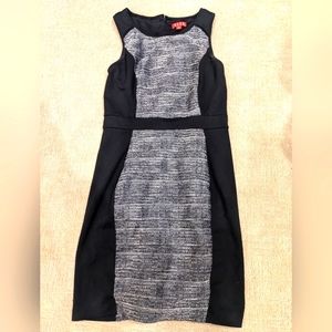 Elle dress, medium/8 black and grey